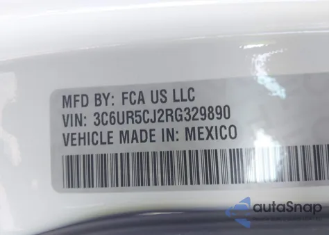 2024 Ram 2500 Tradesman 4X4 6'4 Box from USA, damaged, VIN 3C6UR5CJ2RG329890